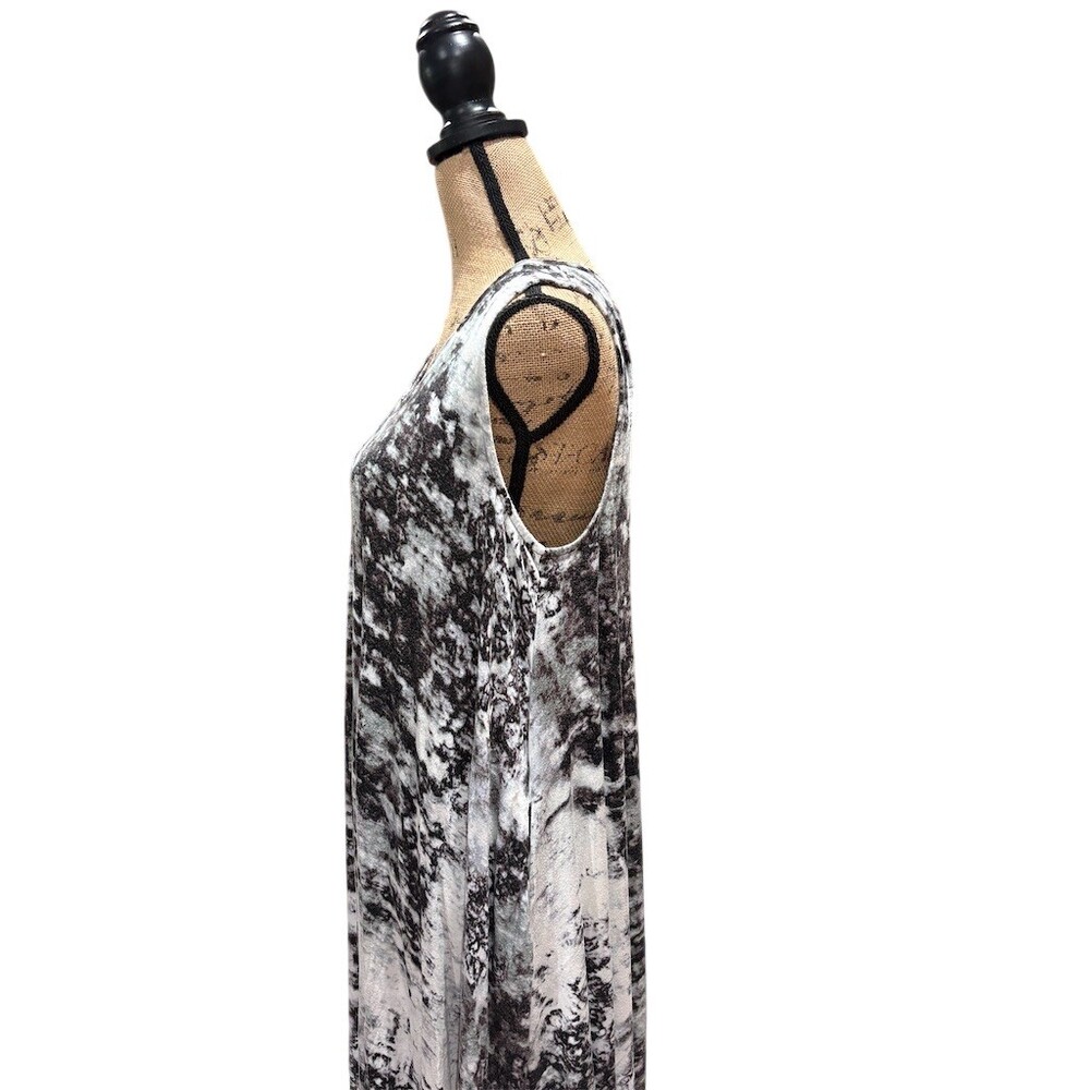 Simply Vera Vera Wang Maxi Dress Womens L Black & White Flirty - Picture 5 of 12